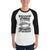 White/Black / XS Bengali Unisex Fine Jersey Raglan Tee - F for Fish