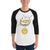 White/Black / XS Bengali Unisex Fine Jersey Raglan Tee - Mereche!