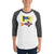 White/Heather Charcoal / XS Bengali Unisex Fine Jersey Raglan Tee - I love you so much