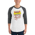 White/Heather Charcoal / XS Bengali Unisex Fine Jersey Raglan Tee -Purano Sei Diner Kotha