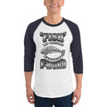 White/Navy / XS Bengali Unisex Fine Jersey Raglan Tee - F for Fish