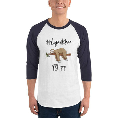 White/Navy / XS Bengali Unisex Fine Jersey Raglan Tee - #Lyadkhor To?