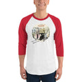 White/Red / XS Bengali Unisex Fine Jersey Raglan Tee -Amar Kolkata-Rickshow