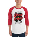 White/Red / XS Bengali Unisex Fine Jersey Raglan Tee - Bong-licious