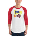 White/Red / XS Bengali Unisex Fine Jersey Raglan Tee   - I love you so much