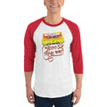 White/Red / XS Bengali Unisex Fine Jersey Raglan Tee -Purano Sei Diner Kotha