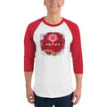 White/Red / XS Bengali Unisex Fine Jersey Raglan Tee   - Shubho Bjioya