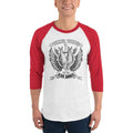 White/Red / XS Bengali Unisex Fine Jersey Raglan Tee - Winner Winner Ilish Dinner