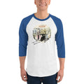 White/Royal / XS Bengali Unisex Fine Jersey Raglan Tee -Amar Kolkata-Rickshow