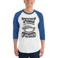 White/Royal / XS Bengali Unisex Fine Jersey Raglan Tee - F for Fish