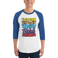 White/Royal / XS Bengali Unisex Fine Jersey Raglan Tee - Funky Sarcasm