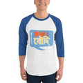 White/Royal / XS Bengali Unisex Fine Jersey Raglan Tee   - Jhinku Baudi