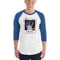 White/Royal / XS Bengali Unisex Fine Jersey Raglan Tee - Khol Dwar Khol- Laglo Je Dol