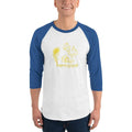 White/Royal / XS Bengali Unisex Fine Jersey Raglan Tee - Naru Gopal