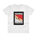 White / S Bengali Lightweight Fashion V-Neck T-Shirt - Friends Forever