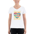 White / S Bengali Lightweight V-Neck T-Shirt - Bangla Love