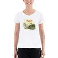 White / S Bengali Lightweight V-Neck T-Shirt - My Kolkata Tram