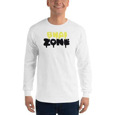 White / S Bengali Ultra Cotton Long Sleeve T-Shirt - Bhai Zone