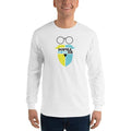 White / S Bengali Ultra Cotton Long Sleeve T-Shirt - Dopple Bonger