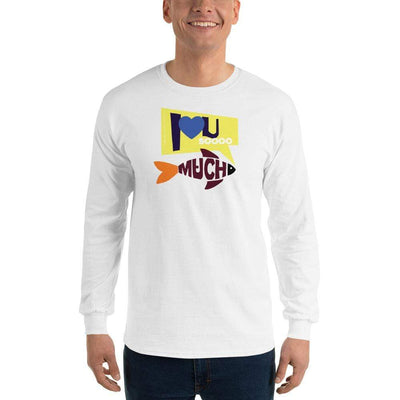 White / S Bengali Ultra Cotton Long Sleeve T-Shirt - I love you so much