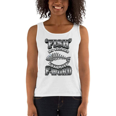 White / S Bengali Ultra Cotton Tank Top - F for Fish