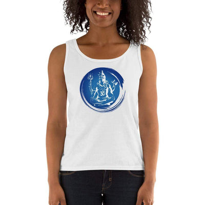 White / S Bengali Ultra Cotton Tank Top - Om