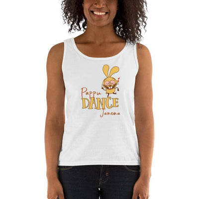 White / S Bengali Ultra Cotton Tank Top -Pappu Dance Janena