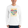 White / S Bengali Unisex Fine Jersey Long Sleeve T-Shirt - Bangla Love