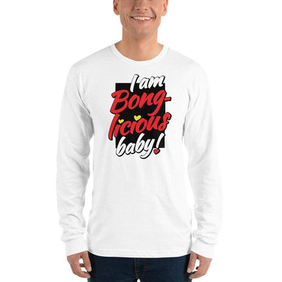 White / S Bengali Unisex Fine Jersey Long Sleeve T-Shirt - Bong-licious