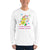 White / S Bengali Unisex Fine Jersey Long Sleeve T-Shirt - Khol Dwar Khol- Laglo Je Dol