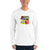 White / S Bengali Unisex Fine Jersey Long Sleeve T-Shirt - Narod Narod