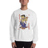 White / S Bengali Unisex Heavy Blend Crewneck Sweatshirt - Kalankini Radha