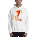 White / S Bengali Unisex Heavy Blend Hooded Sweatshirt - Bangalir Ruchi, Dhaker Tale Dhunuchi