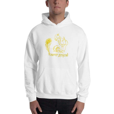 White / S Bengali Unisex Heavy Blend Hooded Sweatshirt - Naru Gopal