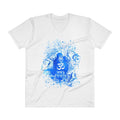 White / S Bengali Unisex Short Sleeve V-Neck Jersey Tee - Om Namah Shivay-03