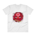 White / S Bengali Unisex Short Sleeve V-Neck Jersey Tee - Shubho Bijoya