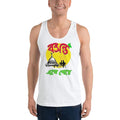 White / XS Bengali Fine Jersey Tank Top Unisex - Bosonto Ese Gache