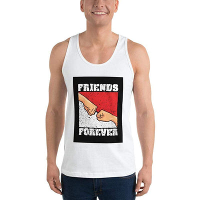 White / XS Bengali Fine Jersey Tank Top Unisex - Friends Forever