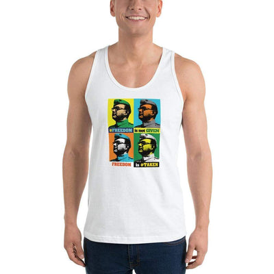 White / XS Bengali Fine Jersey Tank Top Unisex - Netaji